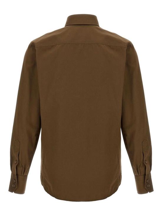  톰포드 긴팔 셔츠 HME009FMC238FG513 Green - TOMFORD