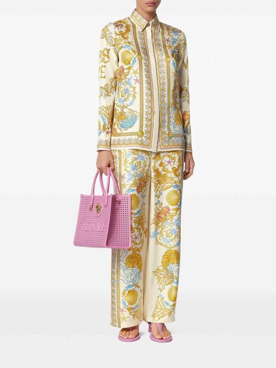  베르사체 셔츠 10013601A147465K640 Yellow - VERSACE