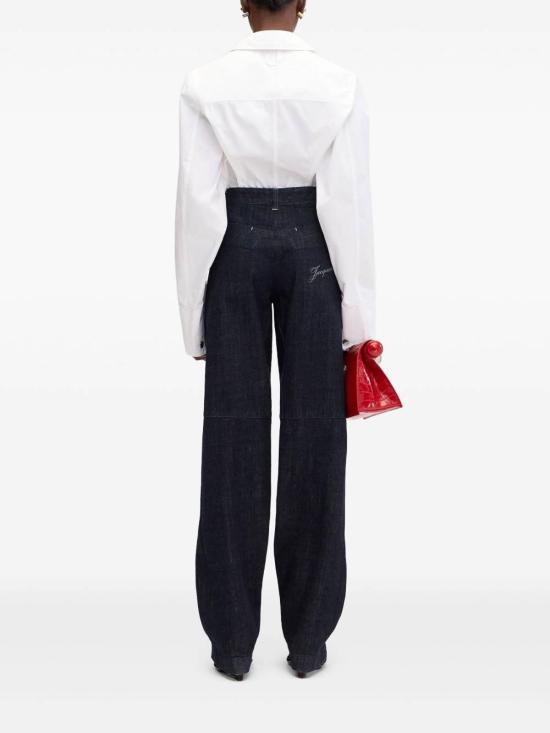 25FW 자크뮈스 스트레이트 팬츠 251DE0621782390 Blue - JACQUEMUS