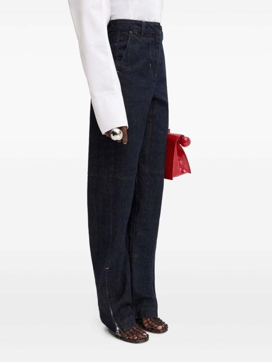 25FW 자크뮈스 스트레이트 팬츠 251DE0621782390 Blue - JACQUEMUS