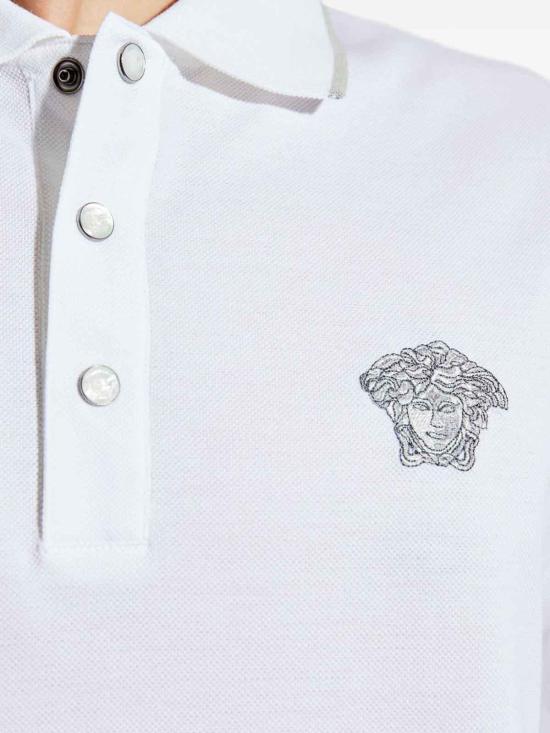  베르사체 폴로 티셔츠 10139061A149751W000 White - VERSACE