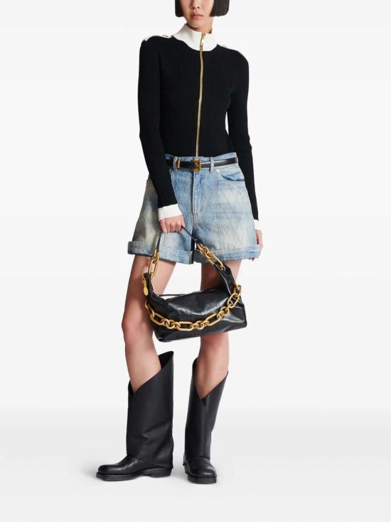 25FW 발망 숄더백 FN1BS002LBFO0PA Black - BALMAIN