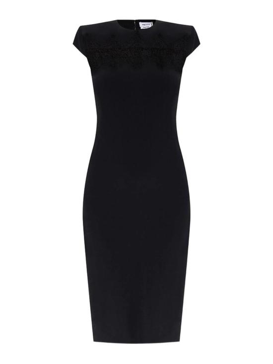 25FW 알렉산더 맥퀸 미디 스커트 830138QEAAA1000 Black