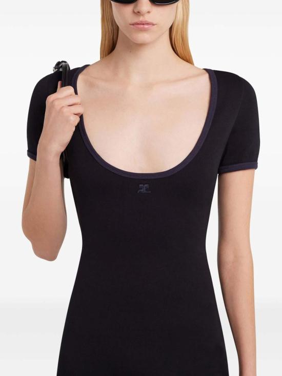  쿠레쥬 숏 원피스 225JRO600JS0203B175 Black - COURREGES