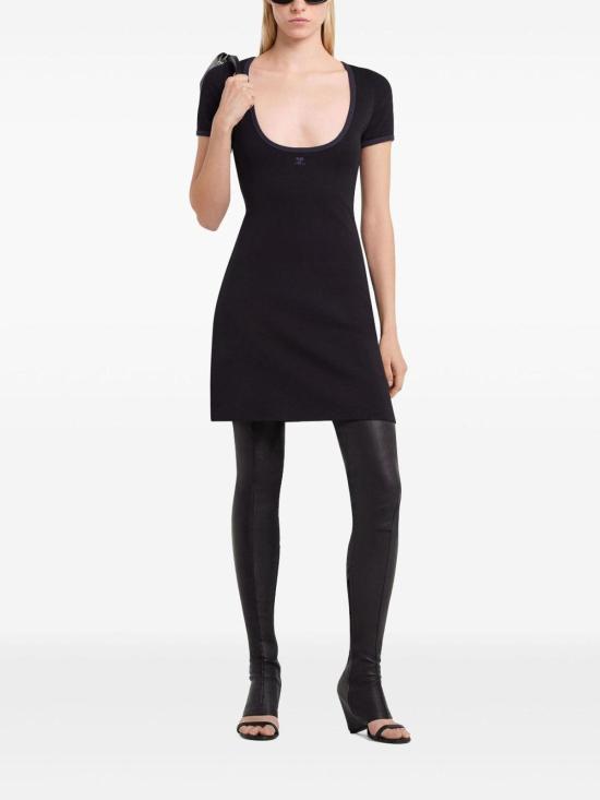  쿠레쥬 숏 원피스 225JRO600JS0203B175 Black - COURREGES