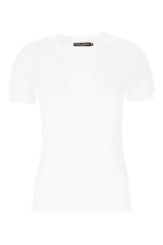 25FW 돌체앤가바나 반팔 티셔츠 F8N08ZGDC9C W0800 OPTICAL WHITE