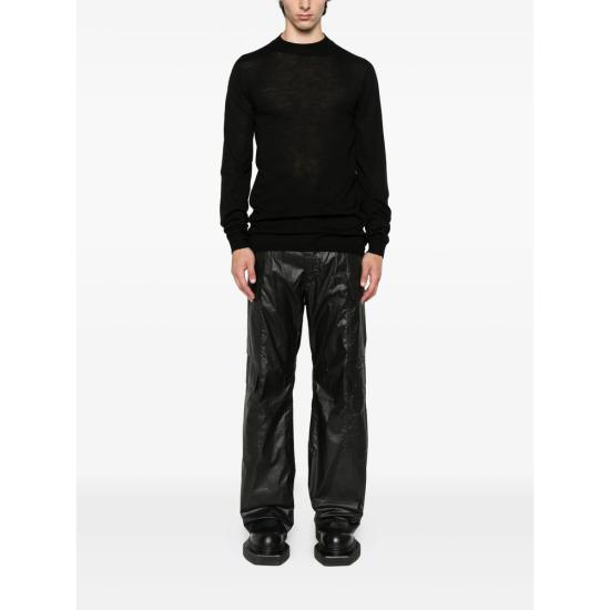 25FW 릭 오웬스 스트레이트 팬츠 RU02E1340 PCT 09 BLACK - RICK OWENS