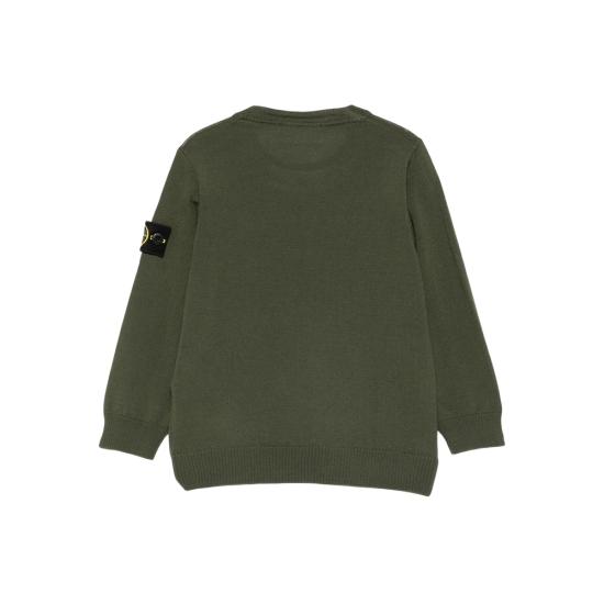 25FW [키즈] 스톤 아일랜드 니트/스웻셔츠 165100009 S0C04 V0054 GREEN - STONE ISLAND