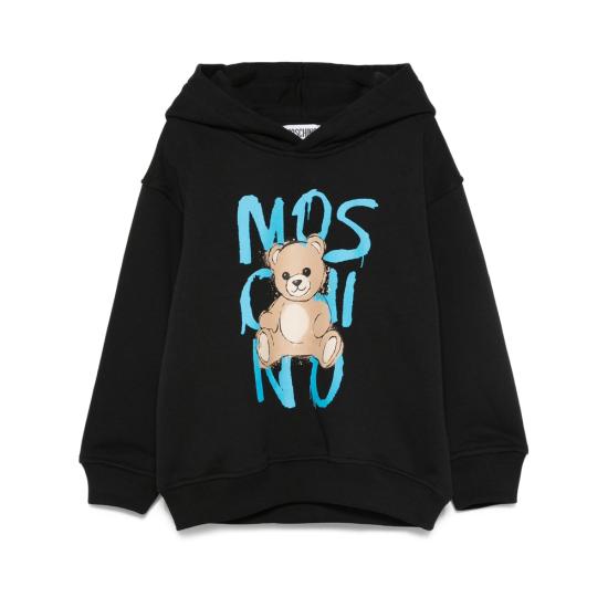 25FW [키즈] 모스키노 니트/스웻셔츠 HUF098 LCA77 60100 BLACK