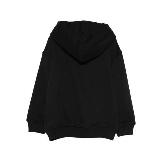 25FW [키즈] 모스키노 니트/스웻셔츠 HUF098 LCA77 60100 BLACK - MOSCHINO