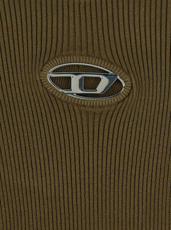 25FW 디젤 M-발라리 오발 D 립 니트 비스코스 블렌드 탑 A153280DLAX5FP Green - DIESEL