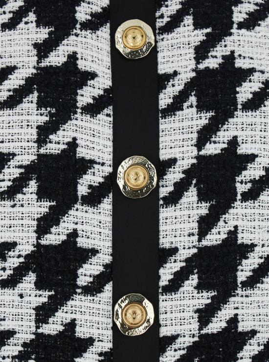 25FW 발망 원피스 FF1R3350MH37EAB White black - BALMAIN