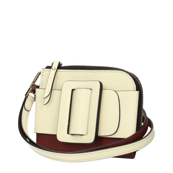 25SS 보위 토트백 BUCKLECARDHOLDERWITHSTRAPTWOTONEBLEACHEDLEMONNEWCOGNAC - BOYY