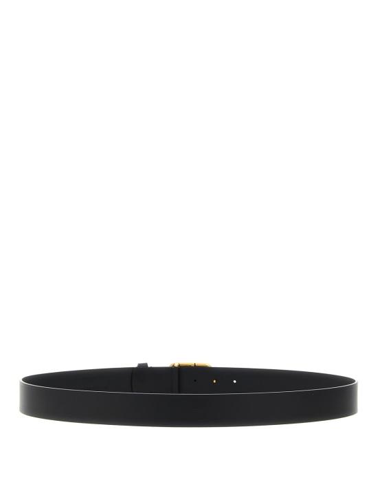 26SS 발렌시아가 가죽 벨트 5703701CH041000 Black - BALENCIAGA