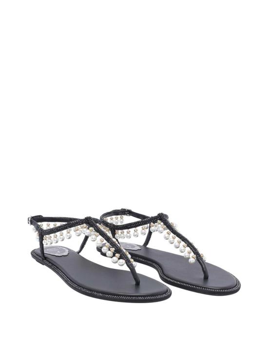  르네 카오빌라 샌들 C12377010R001V668 Black - RENE CAOVILLA