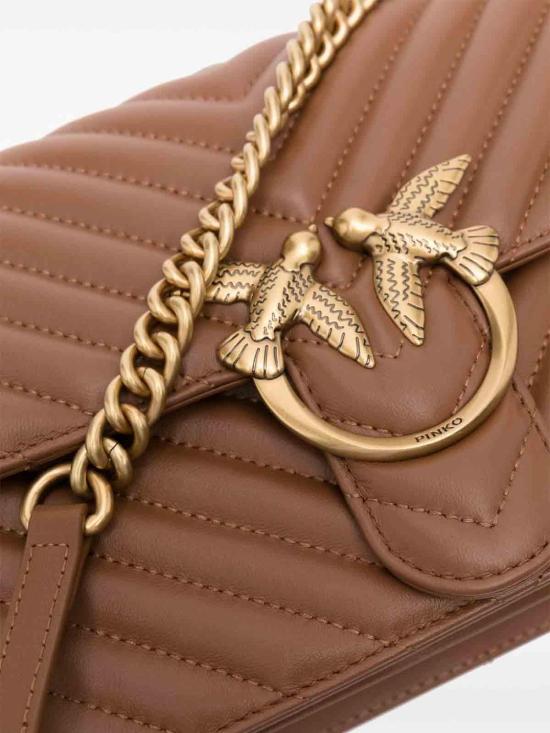 26SS 핑코 크로스백 100941A0GKL17Q Brown - PINKO