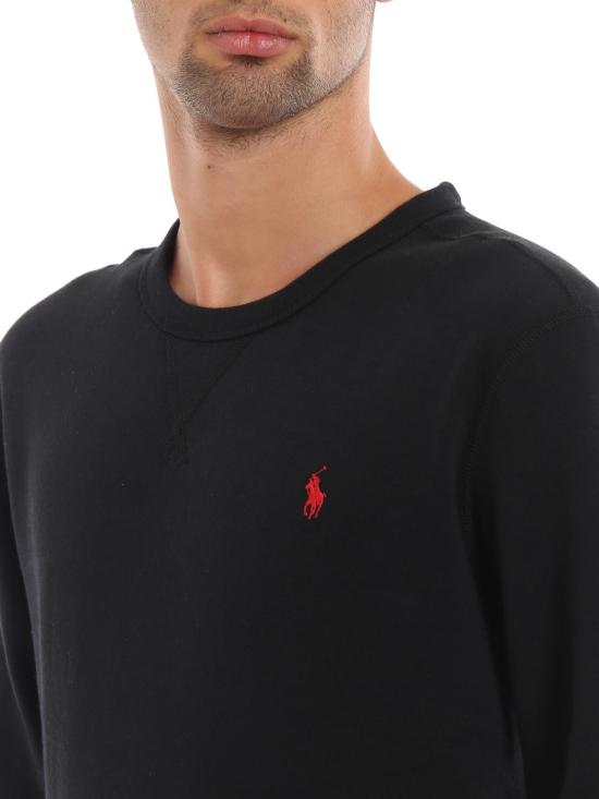  폴로 랄프로렌 포니 로고 자수 맨투맨  710766772001 Black - POLO RALPH LAUREN