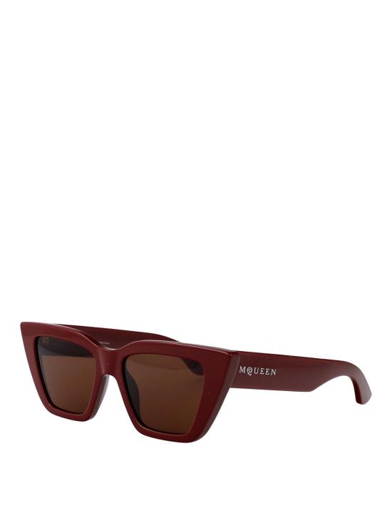 26SS 알렉산더 맥퀸 선글라스 AM0507S003 Dark Red - ALEXANDER MCQUEEN