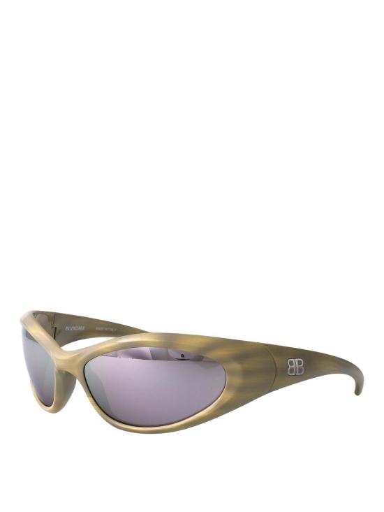 26SS 발렌시아가 선글라스 BB0384S004 White - BALENCIAGA