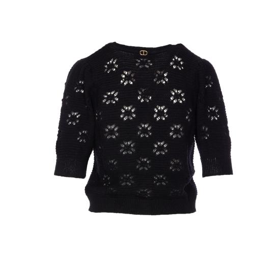 25FW 트윈셋 스웨터 252TP3211 00006 Black - TWINSET