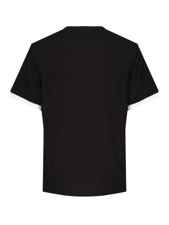 25FW 돌체앤가바나 프린트 자수 코튼 티셔츠 G8ST2Z G7O9TN0000 Black - DOLCE & GABBANA