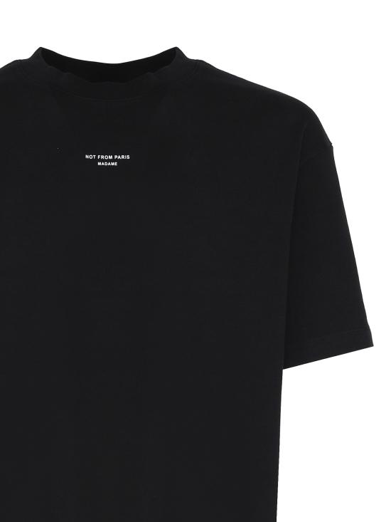 25FW 드롤드무슈 반팔 티셔츠 PERMTS202CO002 BL Black - DROLE DE MONSIEUR