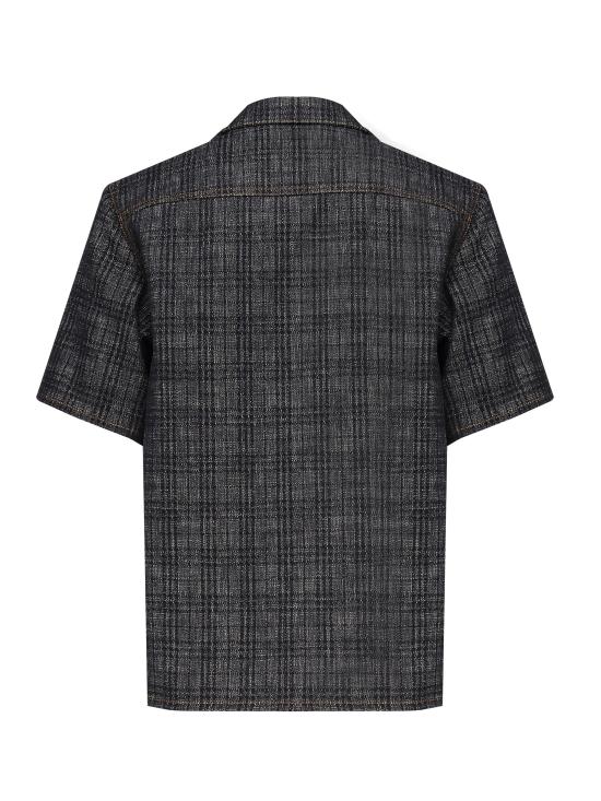 25FW 버버리 릴랙스핏 체크 데님 셔츠  8113431 A5924 Blue - BURBERRY