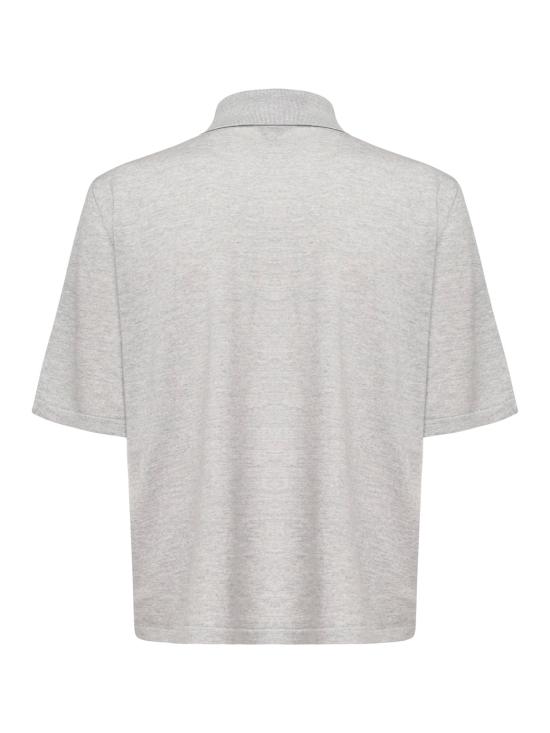 25FW 보테가베네타 폴로 티셔츠 835307 V5L608531 Grey - BOTTEGA VENETA
