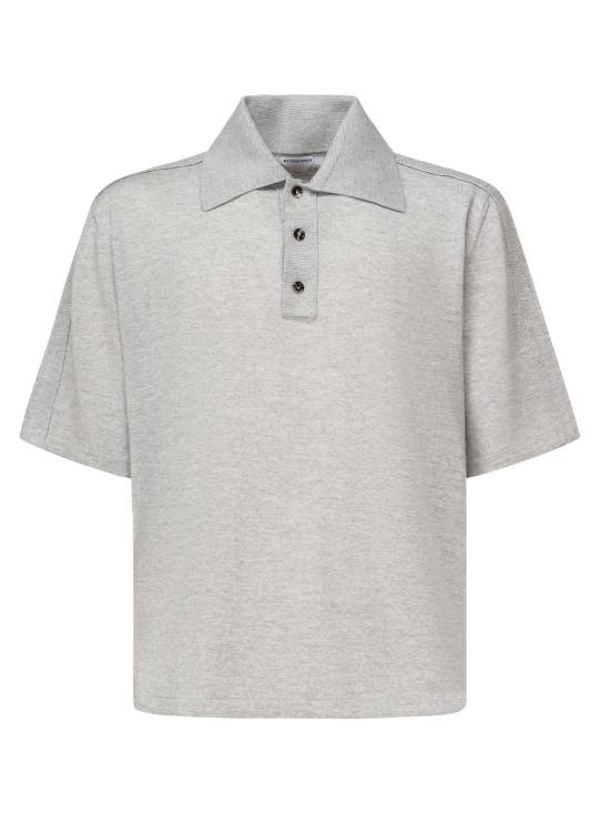 25FW 보테가베네타 폴로 티셔츠 835307 V5L608531 Grey