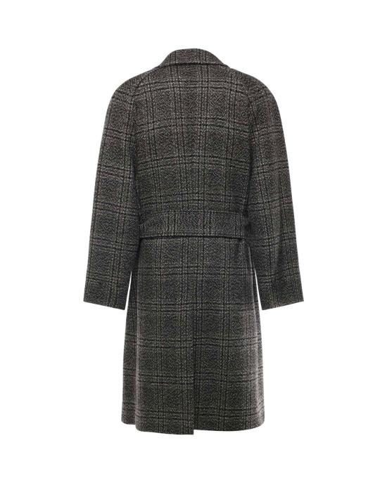 25FW 발렌시아가 원 레이어 레글런 코트 838934 TSU201269 Black grey - BALENCIAGA