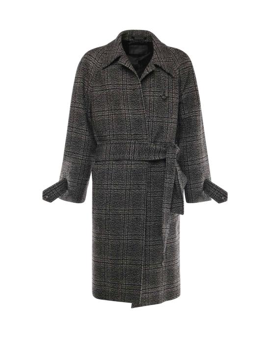 25FW 발렌시아가 원 레이어 레글런 코트 838934 TSU201269 Black grey