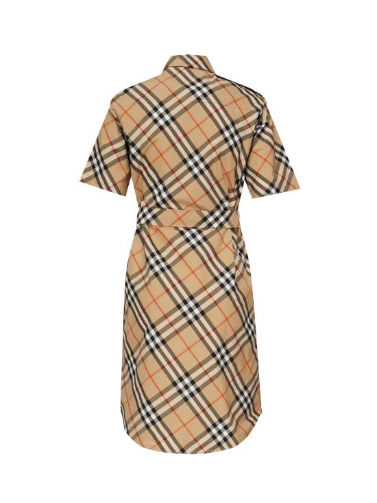 25FW 버버리 체크 코튼 셔츠 드레스 샌드 8111701 B9368 SAND - BURBERRY
