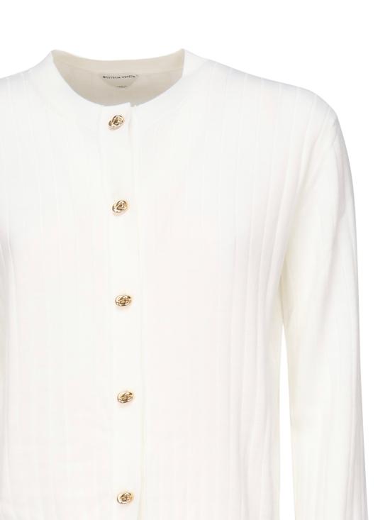 25FW 보테가베네타 가디건 835337 V5L709071 White - BOTTEGA VENETA