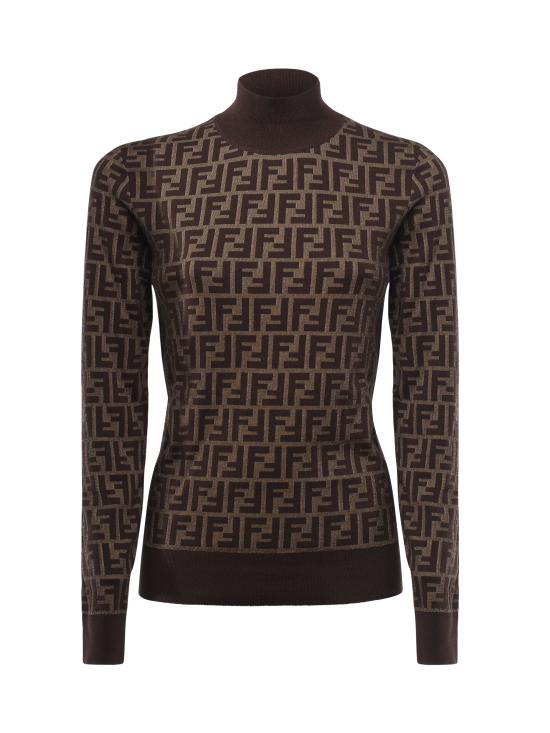 25FW 펜디 터틀넥 FZXC73 ASJTF0GGE TOBACCO - FENDI