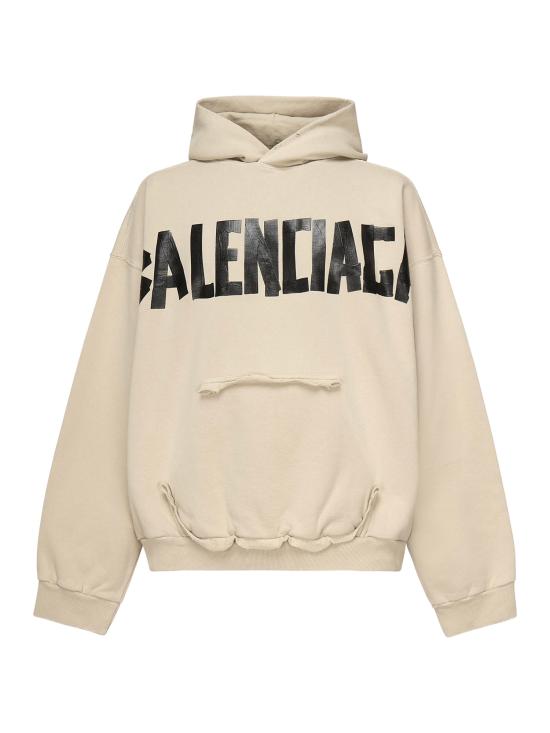 25FW 발렌시아가 테이프 포켓 후디 744441 TSV869501 Beige