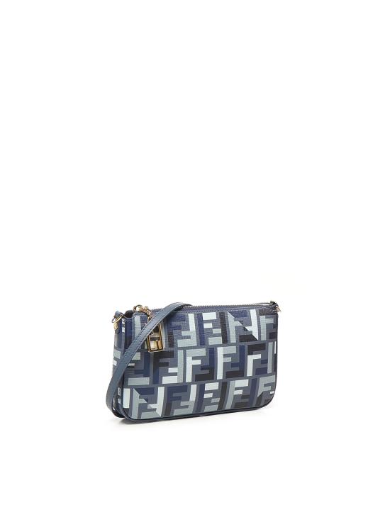 26SS 펜디 FF 패브릭 체인 바게트 파우치 8BS073 AV1YF1LAZ Blue - FENDI