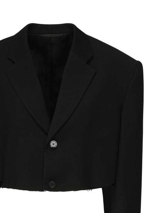 25FW 발렌시아가 수트 자켓 839295 TRT011000 Black - BALENCIAGA