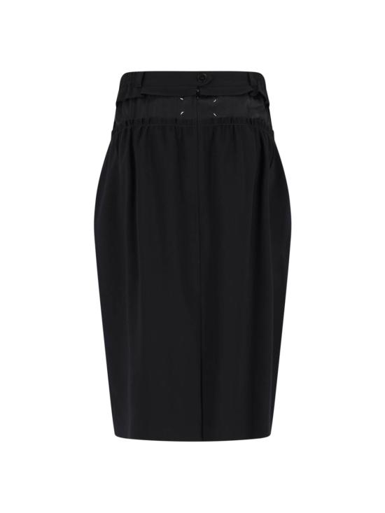 25FW 마르지엘라 미디 스커트 S51ME0040 M35517 900 Black - MAISON MARGIELA