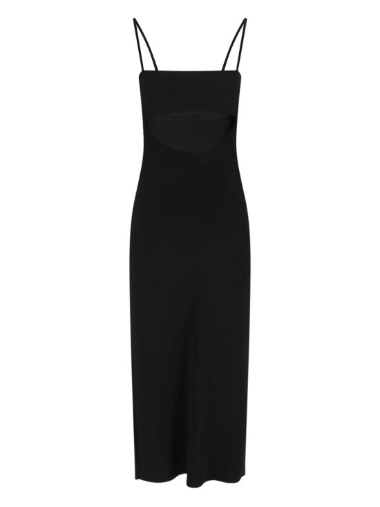 25FW 알렉산더 왕 미디 원피스 1KC3256002 001 Black - ALEXANDER WANG