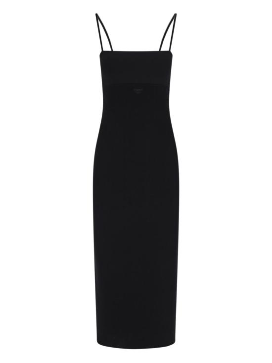 25FW 알렉산더 왕 미디 원피스 1KC3256002 001 Black