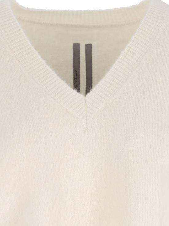 25FW 릭 오웬스 스웨터 RP02E4650 KWP 11 White - RICK OWENS