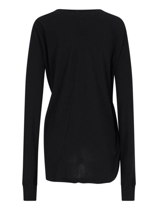 25FW 릭 오웬스 긴팔 티셔츠 RP02E4265 JR 09 Black - RICK OWENS