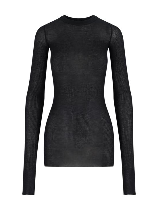 25FW 릭 오웬스 긴팔 티셔츠 RP02E4202 RC 09 Black