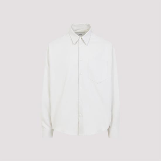25FW 아미 긴팔 셔츠 USH766CO0056 1912 WHITE - AMI