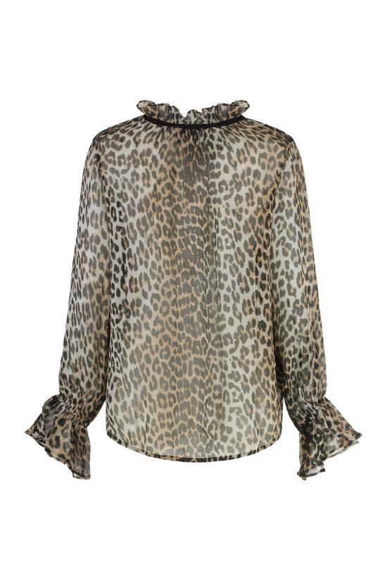 25FW 가니 반팔 티셔츠 W05706973943 Animalier - GANNI