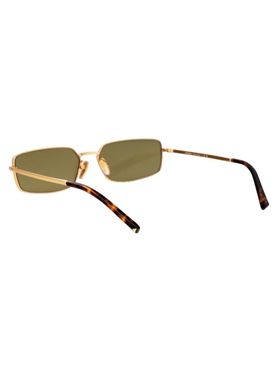  프라다 시그니처 메탈 직사각형 선글라스 0PR A60S 5AK70G GOLD - PRADA