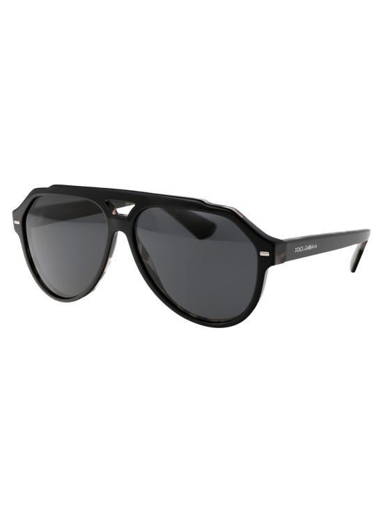 25SS 돌체앤가바나 선글라스 0DG4452 340387 BLACK ON GREY HAVANA - DOLCE & GABBANA