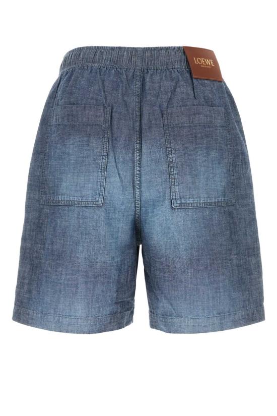 25FW 로에베 데님 숏팬츠 H526Y11W95 WASHEDBLUE LIGHT BLUE - LOEWE