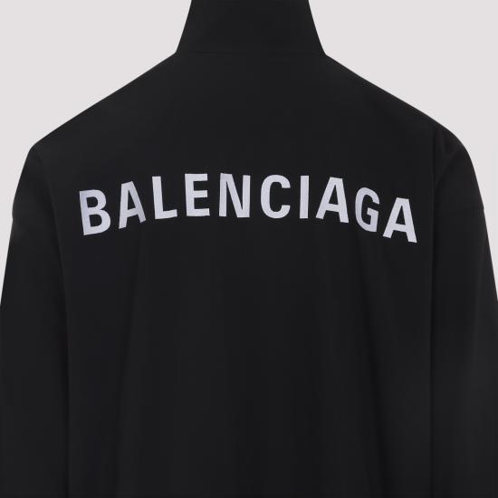 25FW 발렌시아가 로고 오버사이즈 트랙자켓 839090TRO31 1000 BLACK - BALENCIAGA