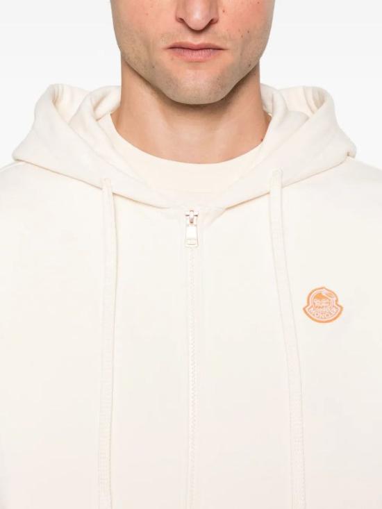 25FW 몽클레어 후드 티셔츠 K24028G0000189AUJ 02B NATURAL - MONCLER